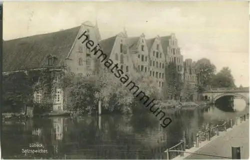 Lübeck - Salzspeicher - Foto-AK - Verlag Trinks & Co Leipzig