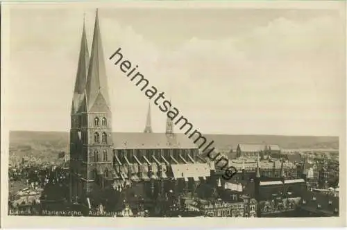 Lübeck - Marienkirche - Foto-AK 30er Jahre - Verlag Christian Schöning Lübeck