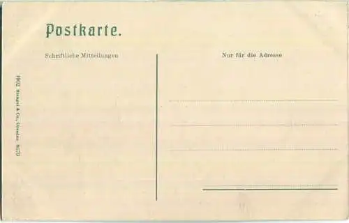 Mittenwald - Partie mit Wetterstein - Joh. Ch. Seitz Kaufmann - Verlag Stengel & Co. Dresden