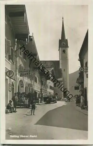 Golling - Oberer Markt - Foto-Ansichtskarte - Verlag C. Jurischek Salzburg 1932