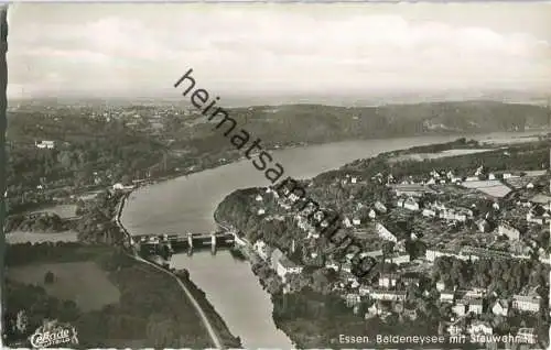 Essen - Baldeneysee mit Stauwehr - Foto-Ansichtskarte - Cramers Kunstanstalt Dortmund