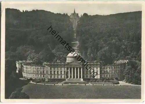 Schloss Wilhelmshöhe mit Oktagon - Fliegeraufnahme - Verlag Junkers Luftbild-Zentrale