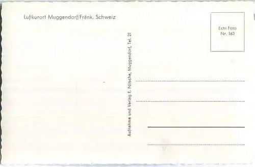 Muggendorf - Foto-Ansichtskarte - Verlag E. Nitsche Muggendorf