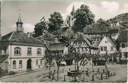 Zwingenberg an der Bergstrasse - Marktplatz - Foto-Ansichtskarte - Verlag Wilhelm Gerling sen. GmbH Darmstadt