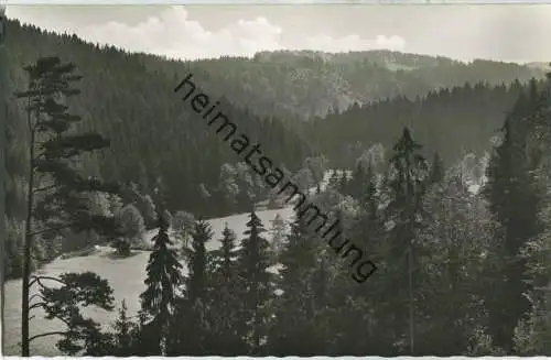 Blick ins Ölschnitztal bei Bad Berneck - Foto-Ansichtskarte - Oberfränkischer Ansichtskartenverlag Bayreuth