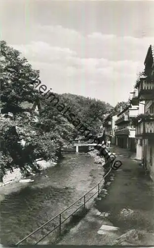 Bad Berneck im Fichtelgebirge - Partie an der Ölschnitz - Foto-Ansichtskarte