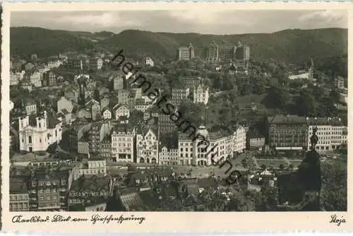 Karlsbad - Blick vom Hirschsprung - Verlag Paul Janke Nürnberg