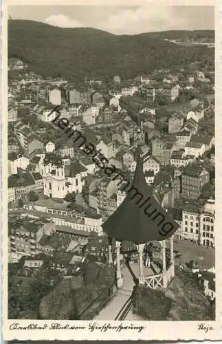 Karlsbad - Blick vom Hirschsprung - Foto-Ansichtskarte - Verlag Paul Janke Nürnberg