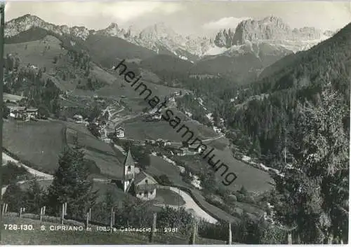 S. Cipriano e Catinaccio - St. Cyprian bei Tiers - Foto-Ansichtskarte - Ed. Foto-Fränzl Bolzano