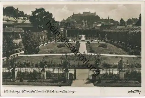 Salzburg - Mirabell mit Blick zur Festung - Foto-Ansichtskarte - Verlag L. Tichy Freilassing