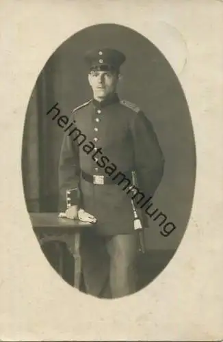 Musketier - Hofphotograph Beckmann Detmold gel. 1915