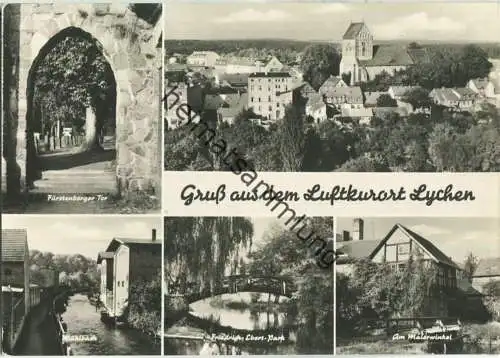 Lychen - Fürstenberger Tor - Mühlbach - Verlag H. Sander Berlin