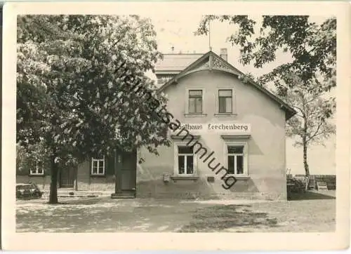 Gaststätte zum Lerchenberg bei Possendorf - Foto-Ansichtskarte Handabzug - Verlag Foto-Hanich Dresden