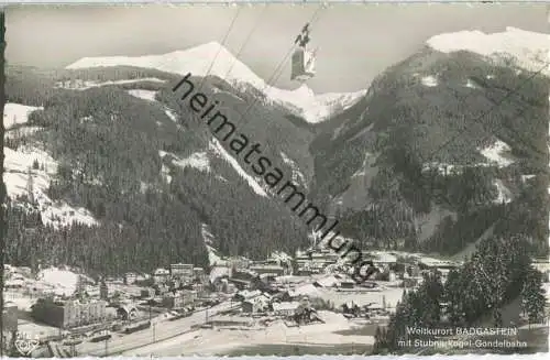 Badgastein mit Stubnerkogel - Seilbahn - Foto-Ansichtskarte - Cosy-Verlag Alfred Gründler Salzburg