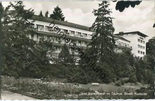 Bad Schwalbach im Taunus - Staatliches Kurhotel - Foto-Ansichtskarte - Cramers Kunstanstalt KG Dortmund