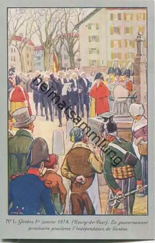 Geneve 1er juin 1814 - Le gouvernement provisoire