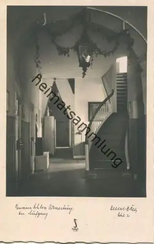 Wasserburg am Bodensee - Pension Schloss Wasserburg 1938 - der Aufgang - Foto-AK - Verlag Willi Späth Wasserburg