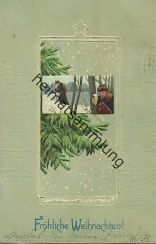 Fröhliche Weihnachten - Weihnachtsmann - Kinder - gel. 1908