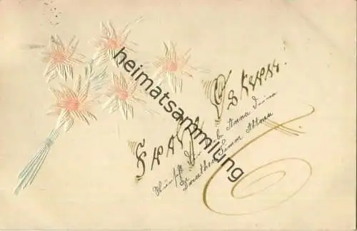 Frohe Ostern - Blumen - Verlag R. A. Wilh. Meyer Hamburg gel. 1913