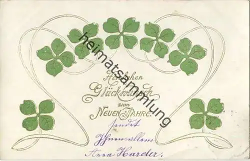 Neujahr - Klee gel. 1911