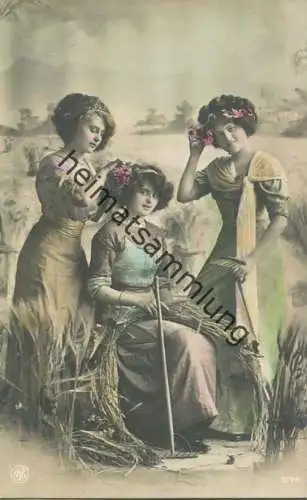 drei Frauen - coloriert - Verlag NPG 2094 gel. 1913