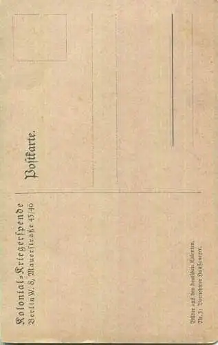 Kolonien - Kolonialkriegerdank - Vornehmer Haussaneger