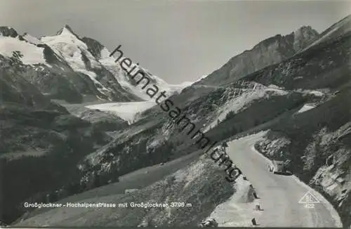 Grossglockner - Hochalpenstrasse - Foto-AK - Verlag Brüder Lenz Dobl bei Graz gel. 1938