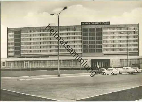 Halle (Saale) - Interhotel Stadt Halle - Foto-Ansichtskarte - Verlag Heldge Köthen