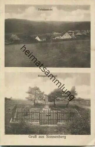 Wiesbaden - Sonnenberg - Kriegerdenkmal - Karl Blum Handlung - Verlag J. Pohlen Birkesdorf b. Düren