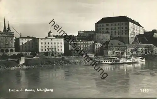 Linz an der Donau - Schlossberg - Foto-AK - Postkartenverlag Adolf Winkler Linz-Urfahr