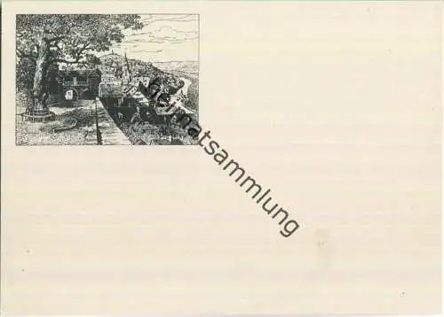 Tübingen - Blick von der Schlosslinde - Verlag Gebr. Metz Tübingen