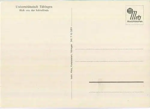 Tübingen - Blick von der Schlosslinde - Verlag Gebr. Metz Tübingen