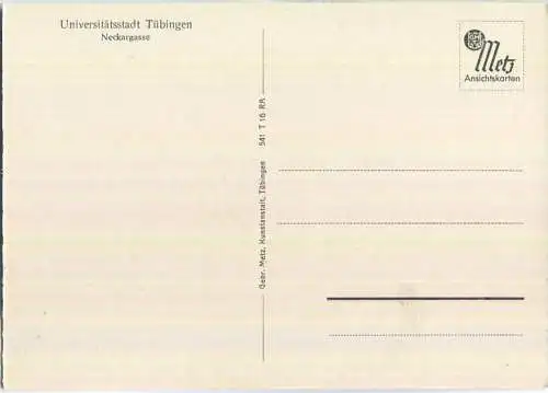 Tübingen - Neckargasse - Verlag Gebr. Metz Tübingen