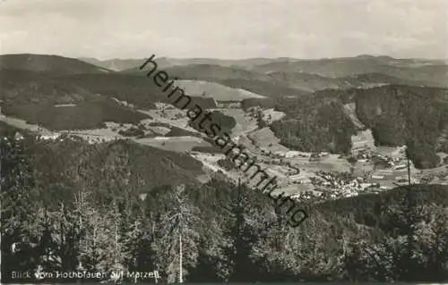 Blick vom Hochblauen auf Marzell - Foto-AK - Franckh-Verlag Stuttgart