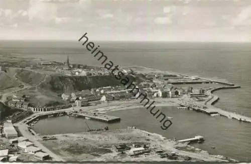 Helgoland - Blick auf Ober- und Unterland - Foto-AK - Verlag Schöning & Co. Lübeck