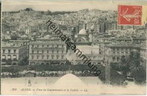 Alger - Place du Gouvernement et la Cacbah