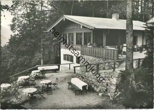 Alpengaststätte Kalter Keller Berchtesgaden - Besitzer J. und Th. Häusler - Foto-Ansichtskarte