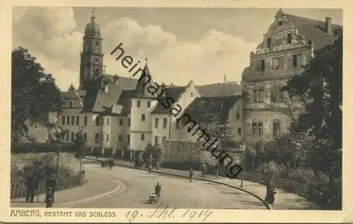 Amberg - Rentamt und Schloss - Verlag Gebr. Metz Tübingen gel. 1914