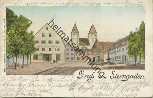 Steingaden - Handlung von Karl Hinterberger - Verlag K. Braun & Co München - gel. 1900