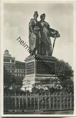 Geneve - Monument National - Foto-Ansichtskarte - Edition Georges Jaeger Geneve 30er Jahre