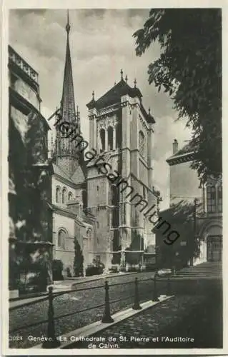 Geneve - La Cathedrale de St. Pierre et l'Auditoire de Calvin - Foto-Ansichtskarte - Edition Georges Jaeger Geneve
