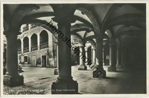 Geneve - L'hotel de Ville - La Cour interieure - Foto-Ansichtskarte - Edition Georges Jaeger Geneve 30er Jahre