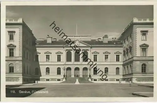Geneve - l' Universite - Foto-Ansichtskarte - Edition O. Sartori Geneve 30er Jahre