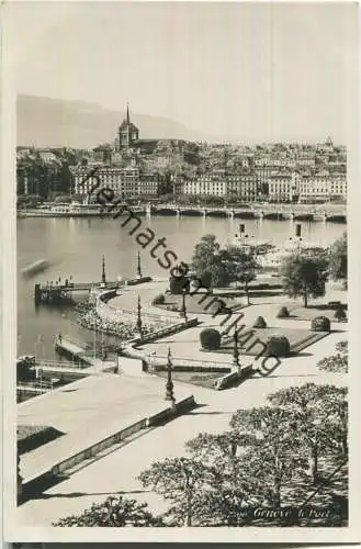 Geneve - le Port - Foto-Ansichtskarte - Edition Phototypie Co. Lausanne 30er Jahre