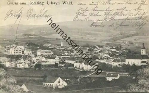 Kötzting - Verlag A. Zeller Nürnberg gel. 1909