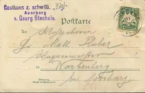 Auerberg - Verlag Georg Stechele jr. Auerberg gel. 1901