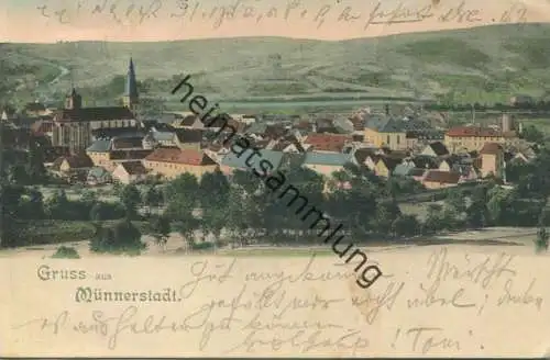 Münnerstadt - Gesamtansicht - gel. 1902