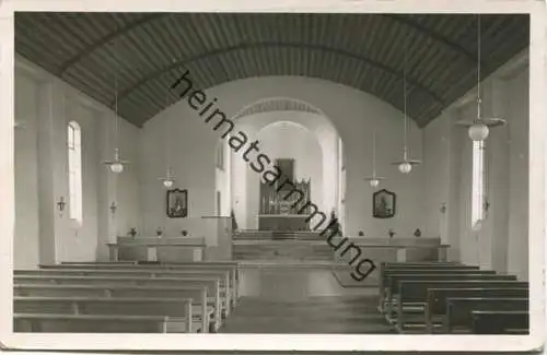 Unterschleissheim-Lohhof - Pfarrkirche St. Korbinian - Foto-AK - Verlag Poppe Bad Kissingen gel.1953