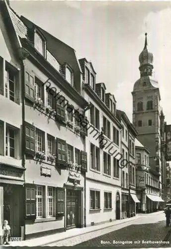 Bonn - Bonngasse mit Beethovenhaus - Verlag Jos. Kessel Niederdollendorf
