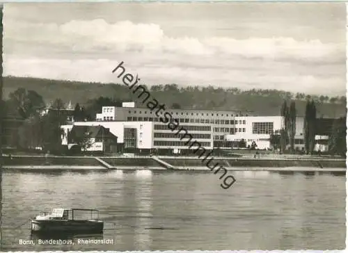 Bonn - Bundeshaus Rheinansicht - Verlag Ewald J. Wagenhut Porz-Wahn-Heide